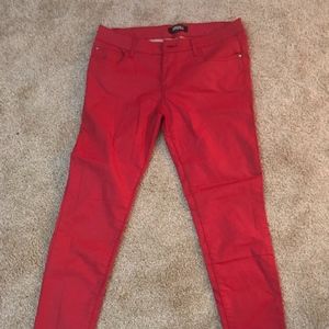 Red Pleather Pants